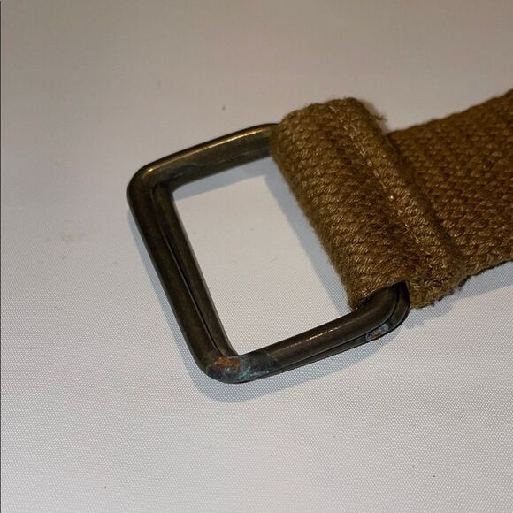 Men's Tan canvas Belt - Picture 4 of 8